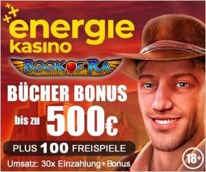 Energie Kasino Novoline Bonus und Book of Ra Freispiele