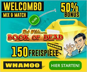 Whamoo online Spielhalle mit Book of Dead Freispielen