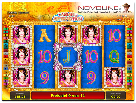 Novoline Spiel Asian Attraction Freispielrunde