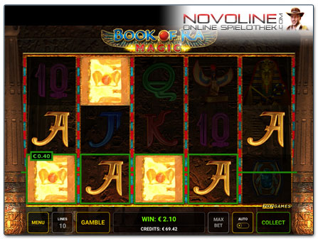 Novoline Book of Ra Magic Scatter Gewinn