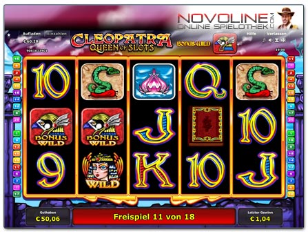 Novoline Spiel Cleopatra Queen of Slots Freispielrunde