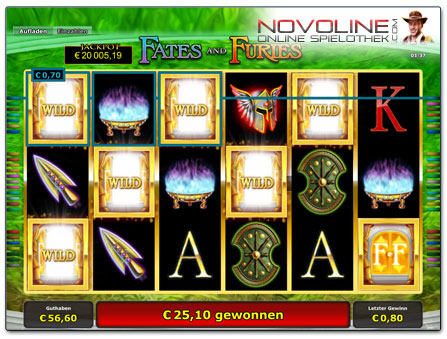 Novoline Spiel Fates and Furies Freispielrunde