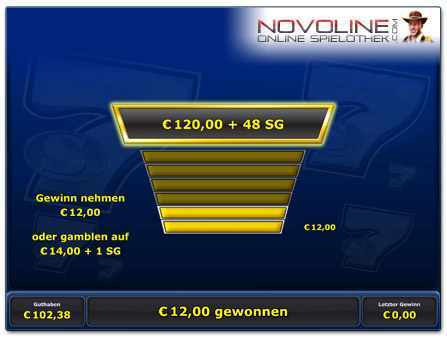 Novoline Golden Sevens Risikoleiter