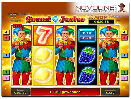 Novoline Spiel Grand Jester Freispielrunde