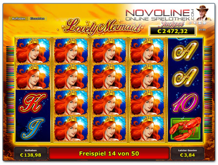 Novoline Spiel Lovely Mermaid Freispielrunde