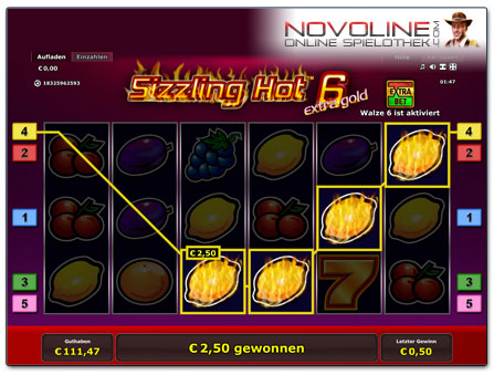 Novoline Sizzling Hot 6 Extra Gold